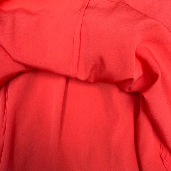 Women's ASOS Mango Red Flutter Sleeve V-Neckline Dress- Size 12 - Picture 6 of 11